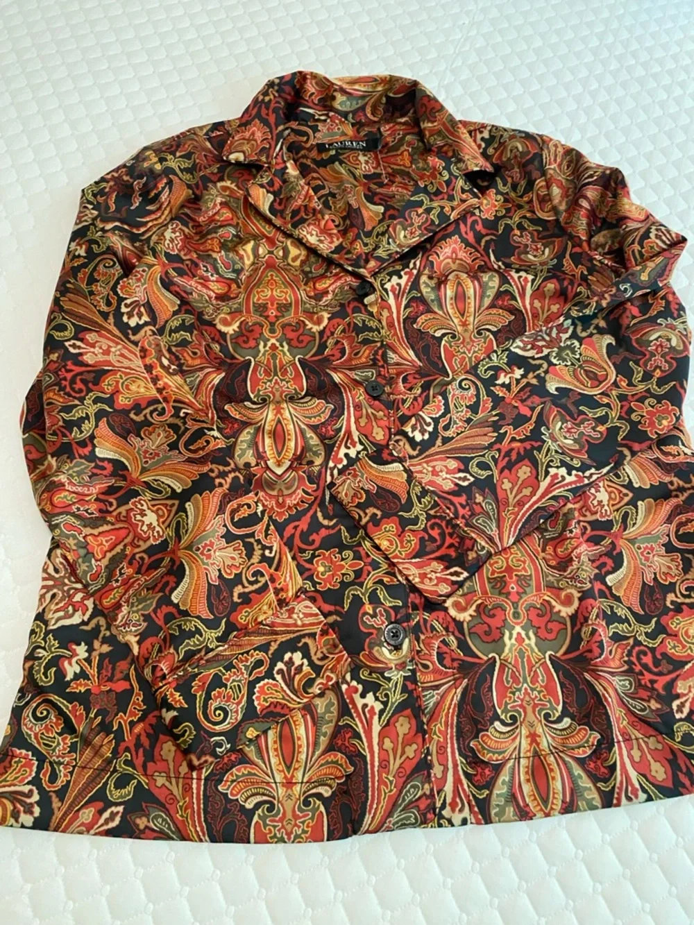 Ralph Lauren Multicolor Paisley Lounge Set - Picture 3 of 4